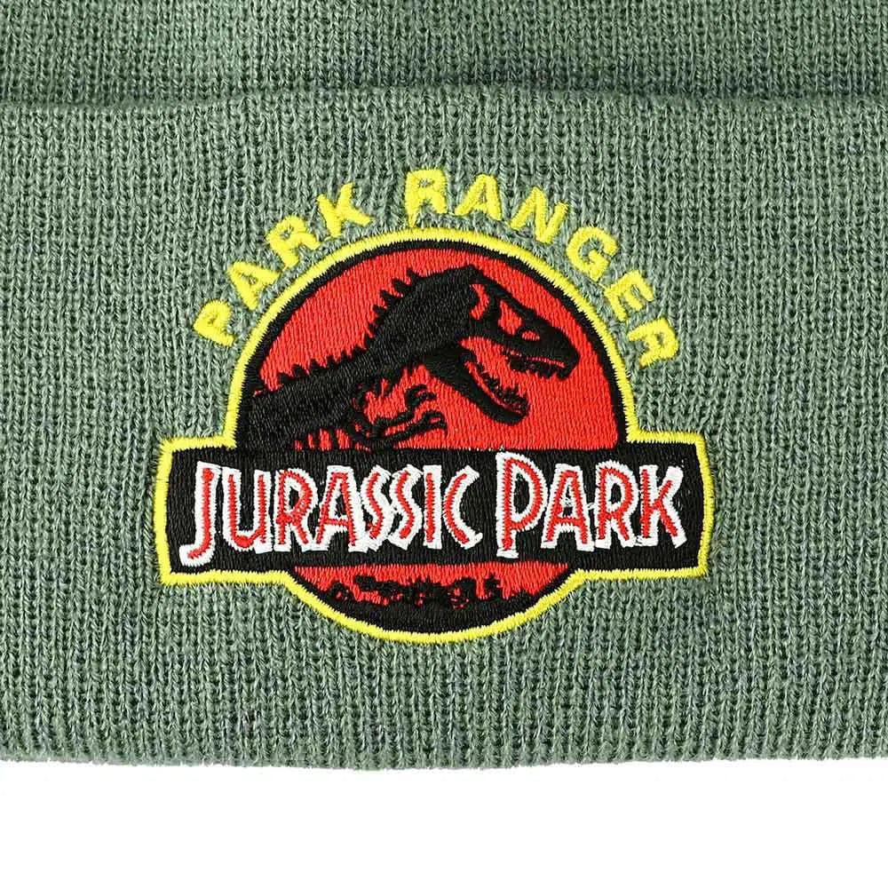 Jurassic Park - Ranger Cuff Beanie Hat (Green) - Bioworld - Image 3
