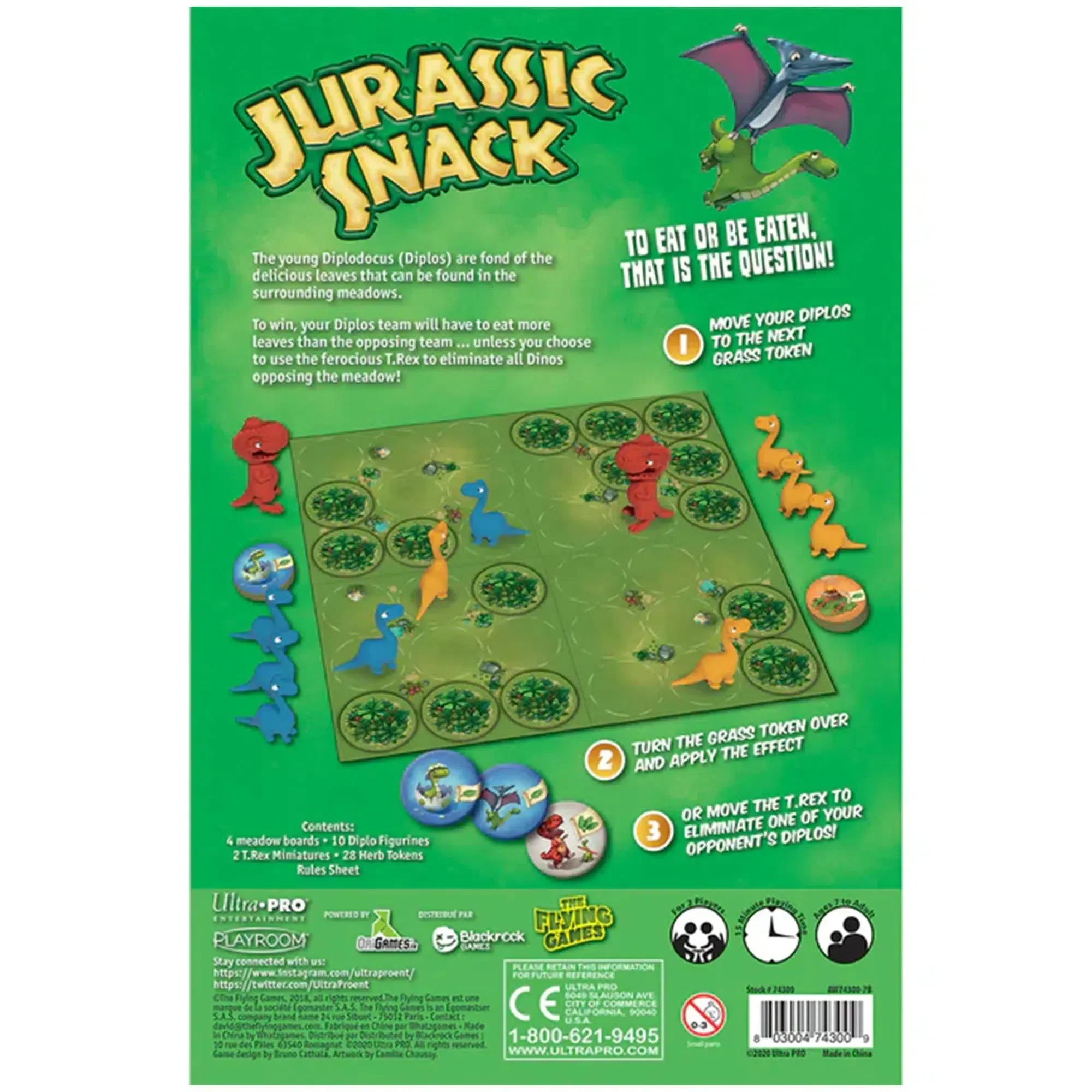 Jurassic Snack - Strategy Dinosaur Board Game for Family, Adults, and Children (2 Players, Ages 7+) - Playroom Entertainment - Image 3
