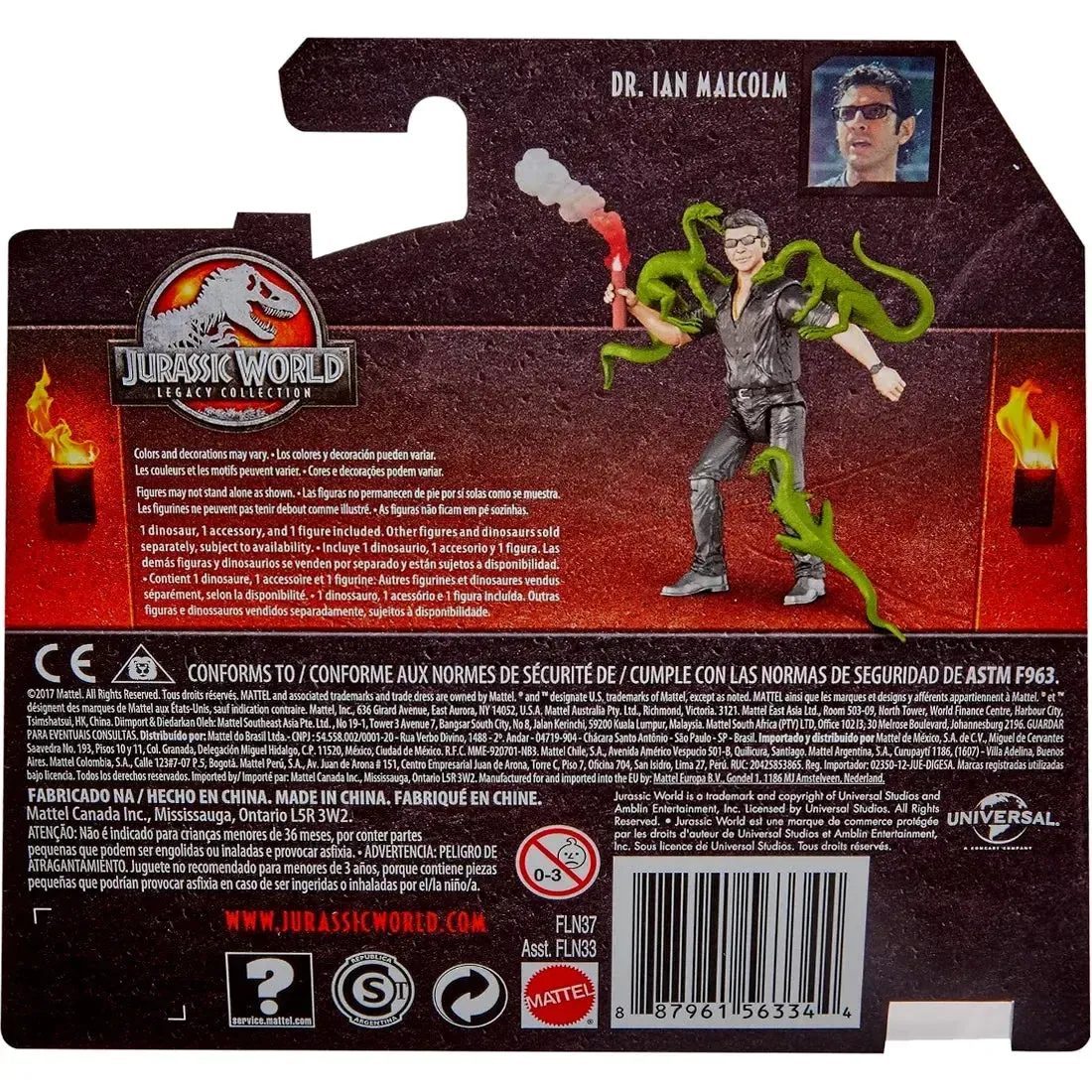Jurassic World - Dr. Ian Malcolm Action Figure (3.75") - Mattel - Jurassic World Legacy Collection Series - Image 3