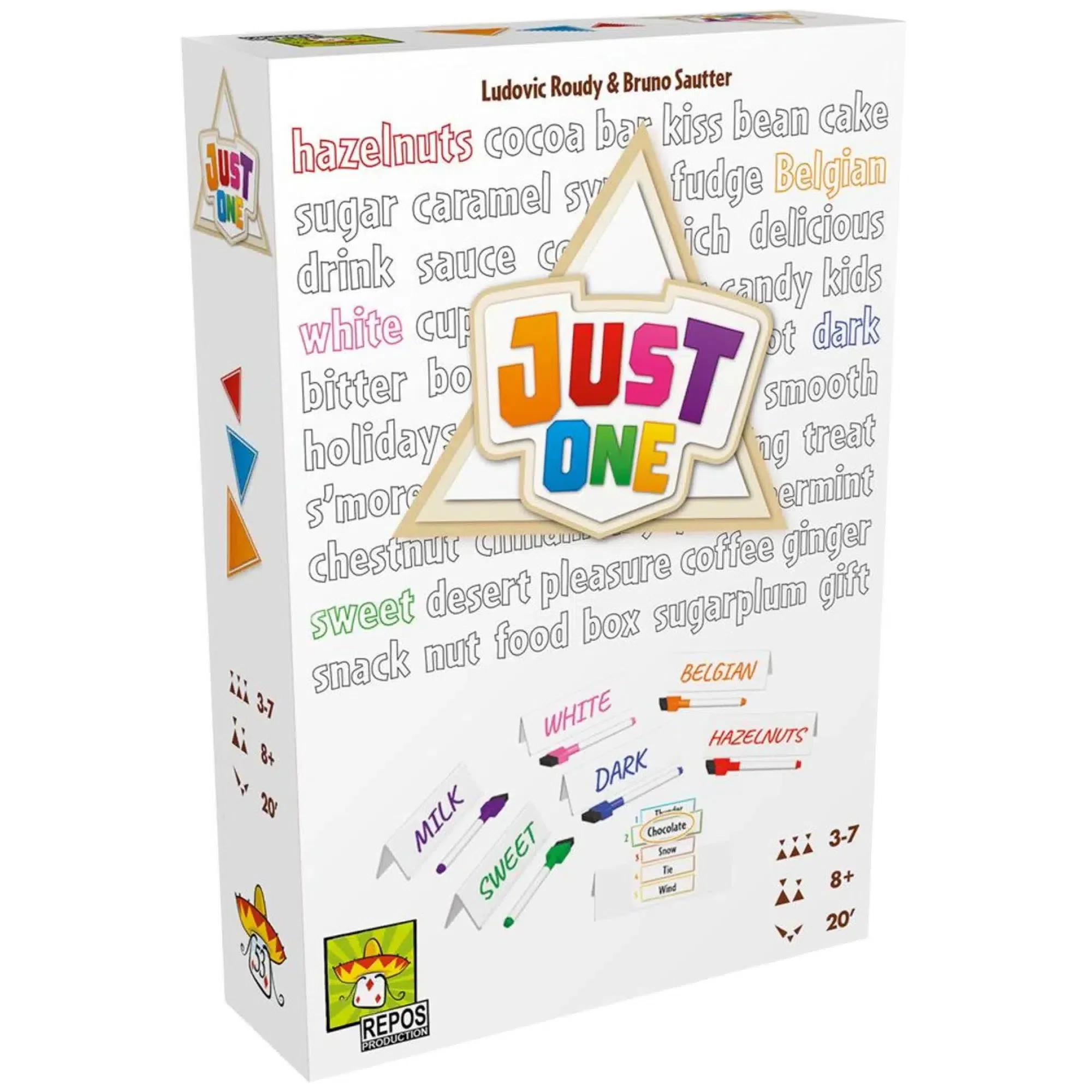 Just One (White Box) - Cooperative Wordplay Board Game for Family, Adults, and Children (3-7 Players, Ages 8+) - Repos Production