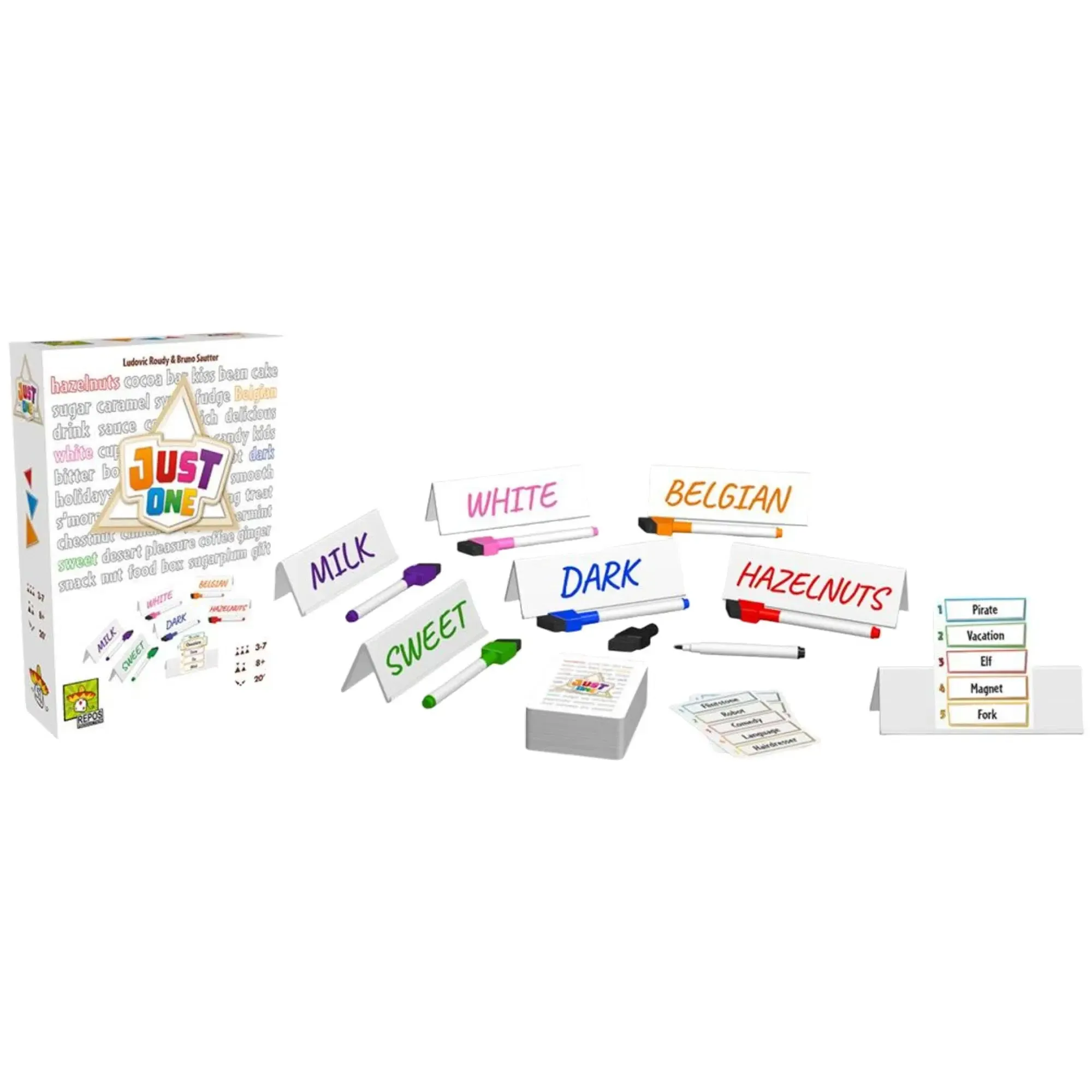 Just One (White Box) - Cooperative Wordplay Board Game for Family, Adults, and Children (3-7 Players, Ages 8+) - Repos Production - Image 2