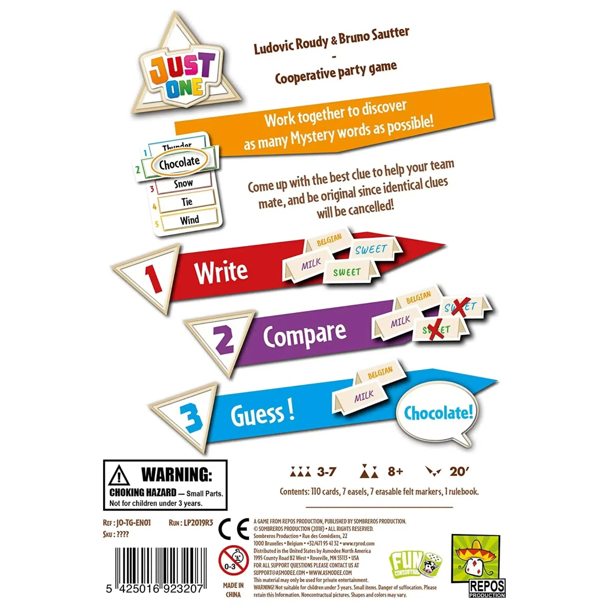 Just One (White Box) - Cooperative Wordplay Board Game for Family, Adults, and Children (3-7 Players, Ages 8+) - Repos Production - Image 3