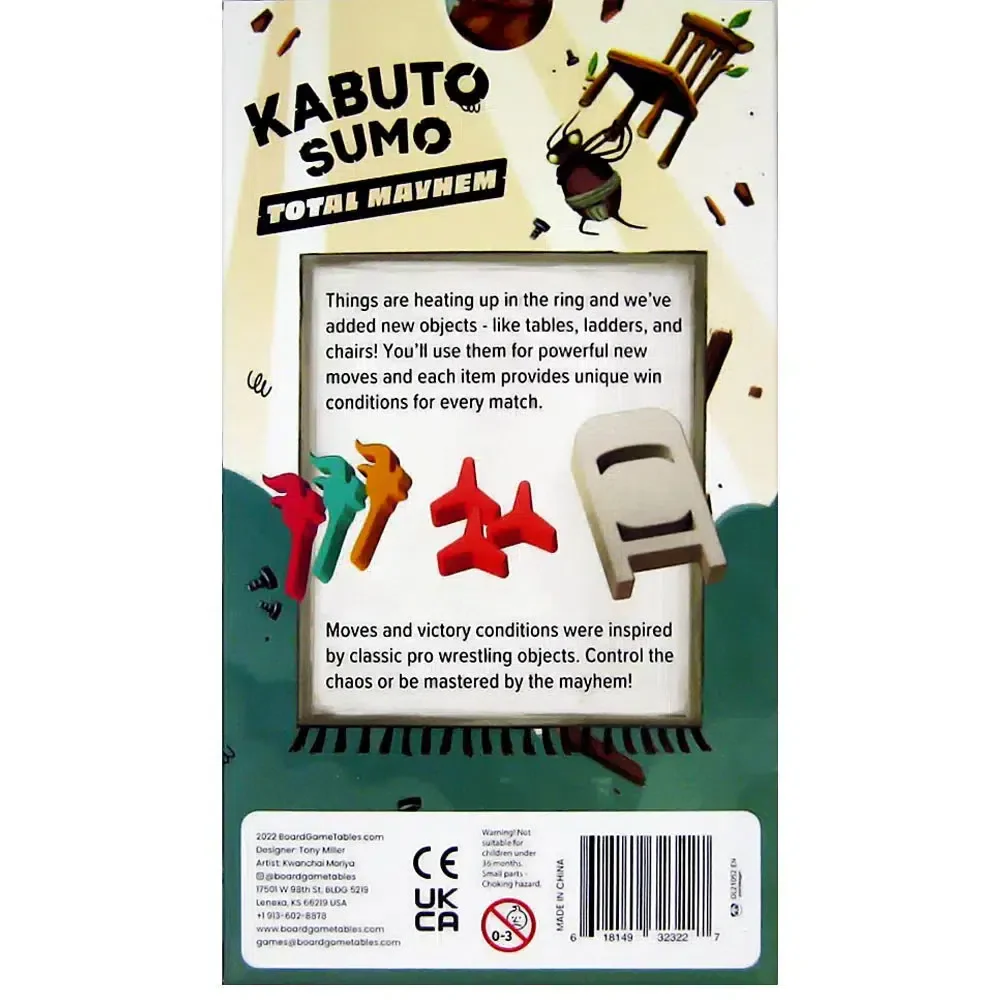 Kabuto Sumo: Total Mayhem - Board Game Expansion - Allplay - Image 3