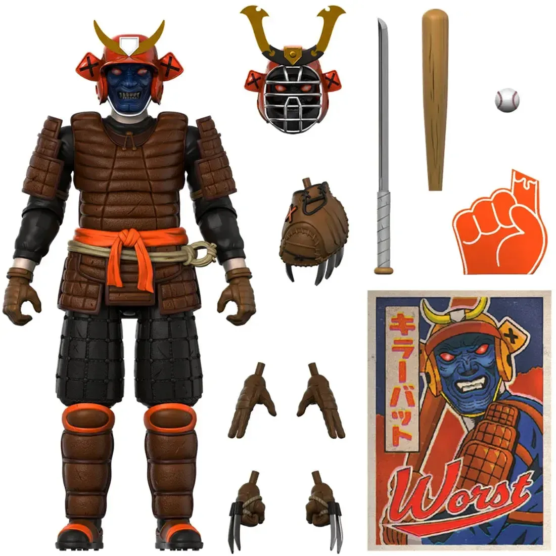 Killer Bat, the Baseball Shogun of Death Action Figure (7") - Super7 - The Worst ULTIMATES! Series (Wave 03) - Image 2