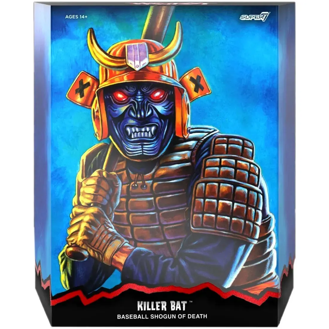 Killer Bat, the Baseball Shogun of Death Action Figure (7") - Super7 - The Worst ULTIMATES! Series (Wave 03) - Image 3
