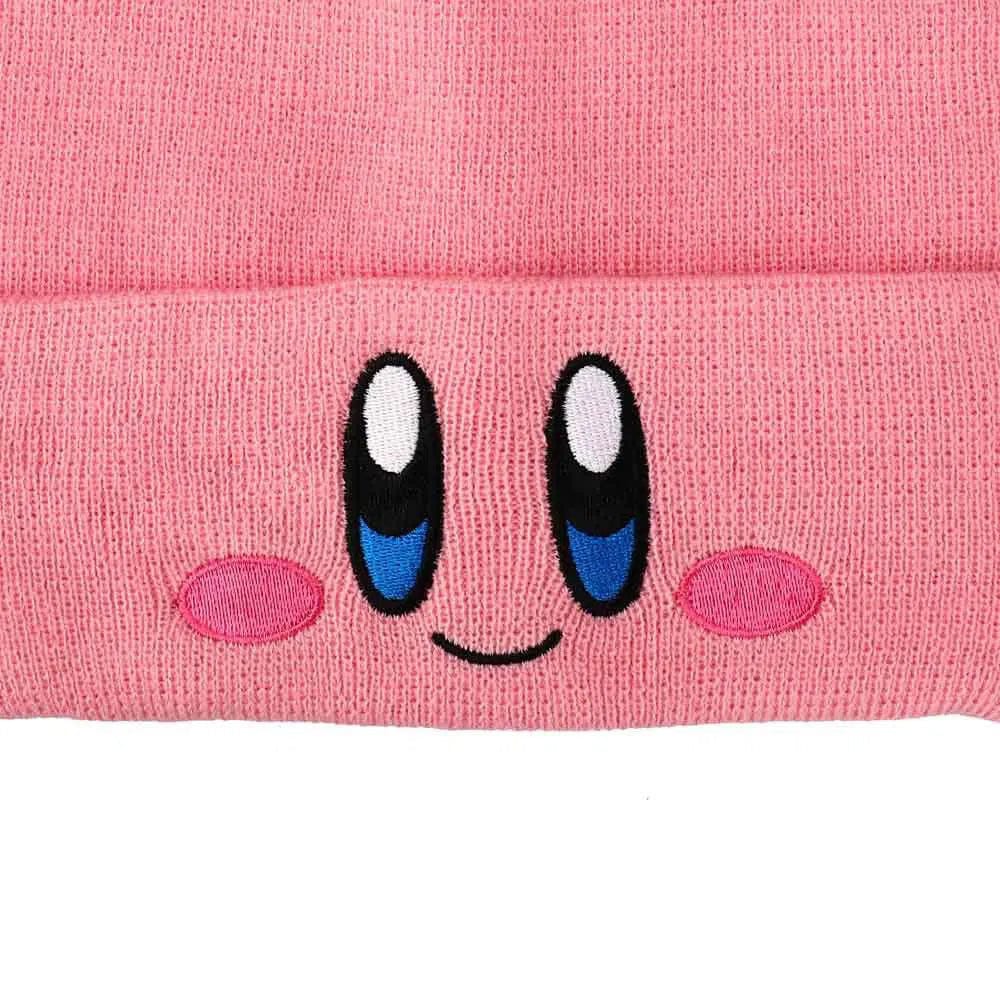 Kirby - Big Face Cuff Beanie Hat (Pink, Embroidered) - Bioworld - Image 3