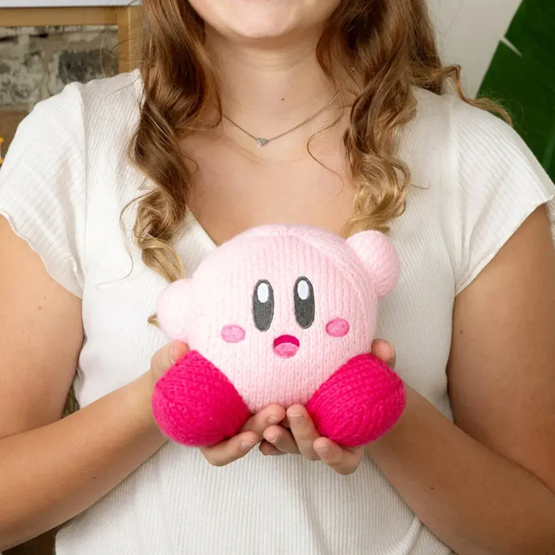 Kirby - Crochet Waving Kirby Plush (6") - Tomy - Nuiguru Knit Series - Image 7