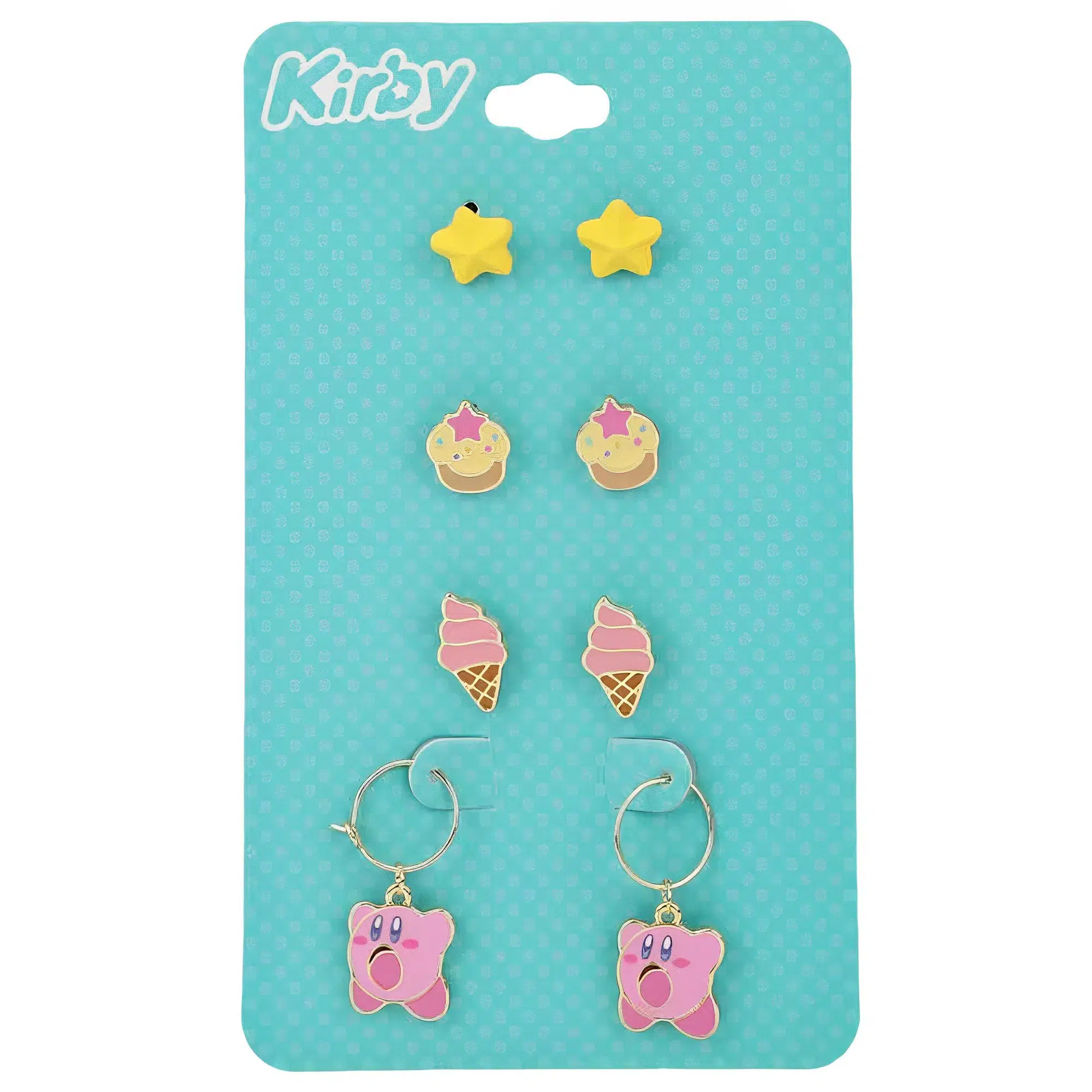 Kirby - Cute Junk Food Earring Set (4 Pack) - Bioworld