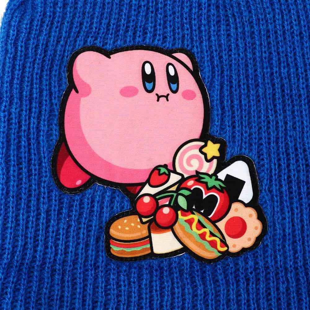 Kirby - Peek-a-Boo Snacks Cuff Beanie Hat (Blue) - Bioworld - Image 3