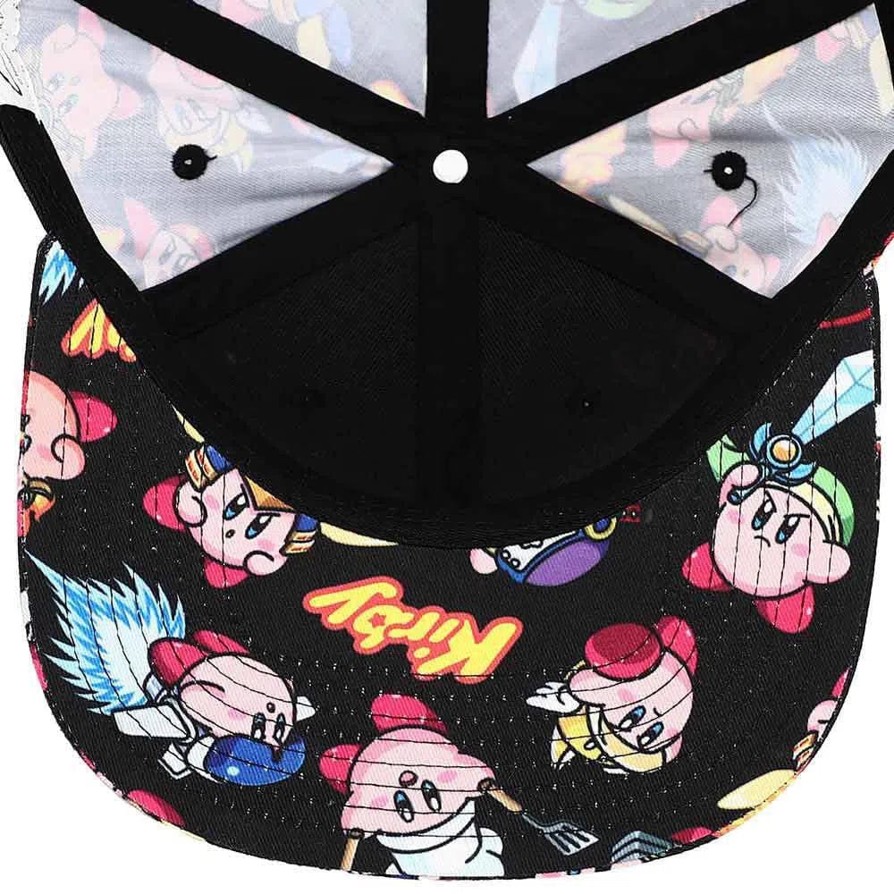 Kirby - Powered Up Snapback Hat (All Over Print, Sublimated, Flat Bill) - Bioworld - Image 5