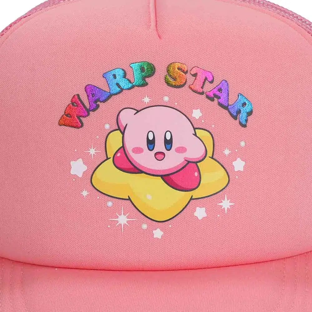 Kirby - Warp Star Trucker Hat (Pink, Foil Print) - Bioworld - Image 5