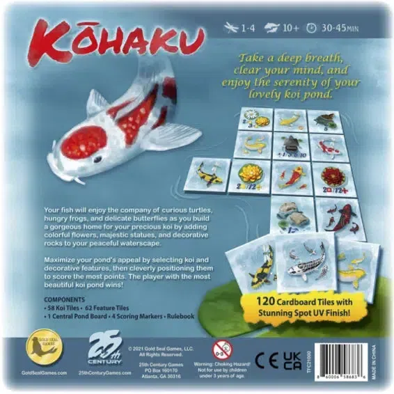 Kohaku (2nd Edition) - Tile Placement Nature Board Game for Family, Adults, and Children (1-4 Players, Ages 10+) - 25th Century Games - Image 3