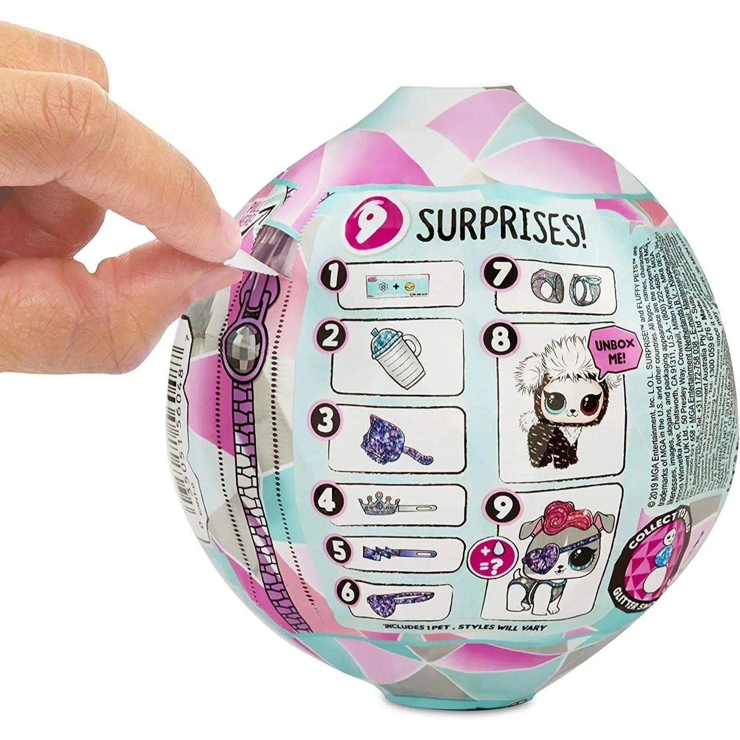 L.O.L. Surprise! - Fluffy Pets Figure Blind Bag - MGA Entertainment - Winter Disco Series - Image 3