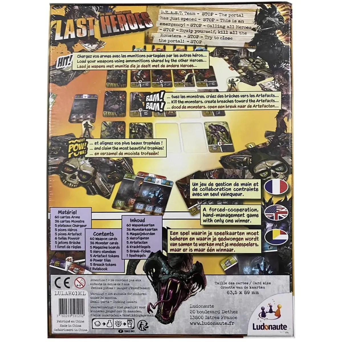 Last Heroes - Strategy Action/Adventure Card Game for Family and Adults (3-5 Players, Age 14+) - Ludonaute - Image 3