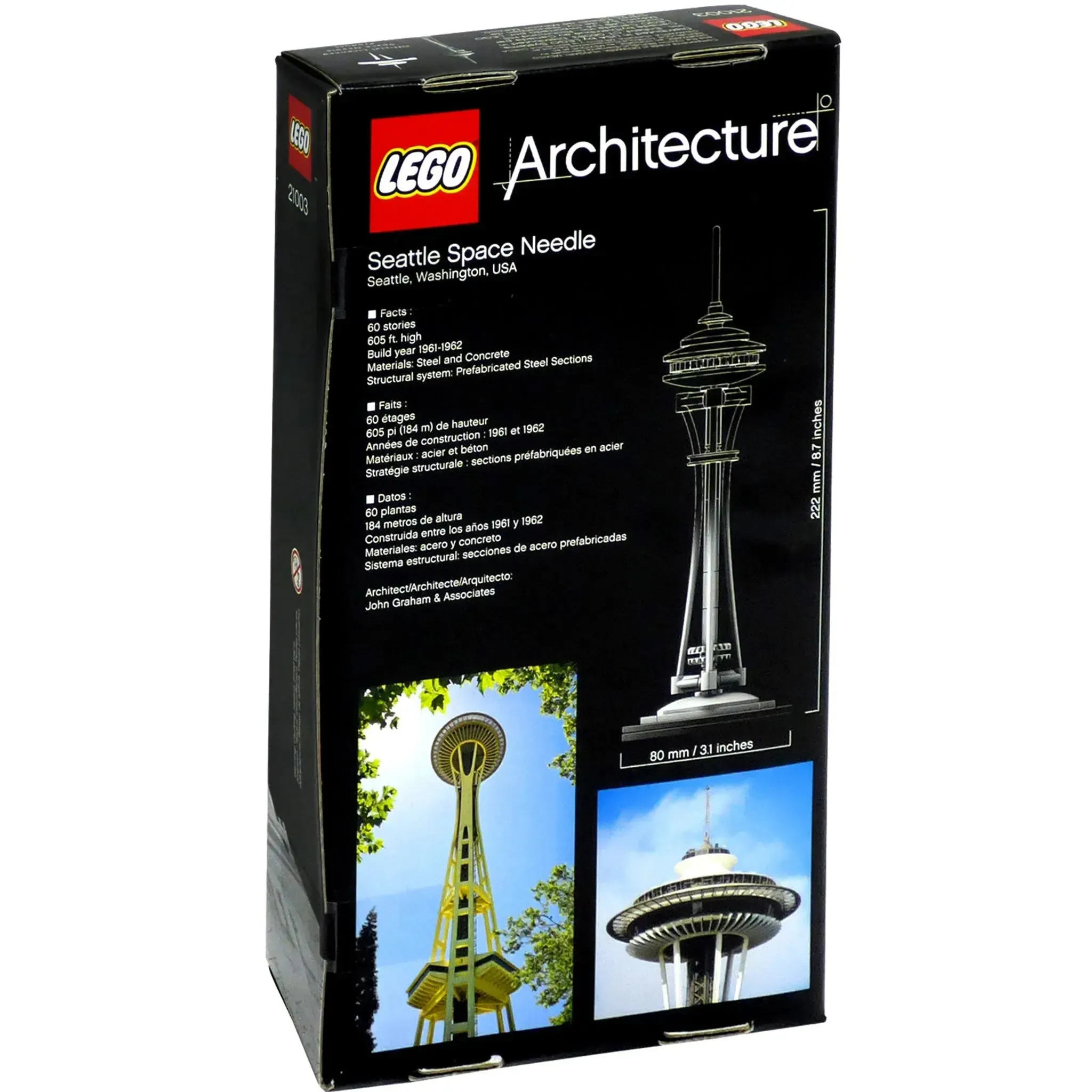 LEGO [Architecture] - Seattle Space Needle Building Set - Landmark Series (21003) - Image 3
