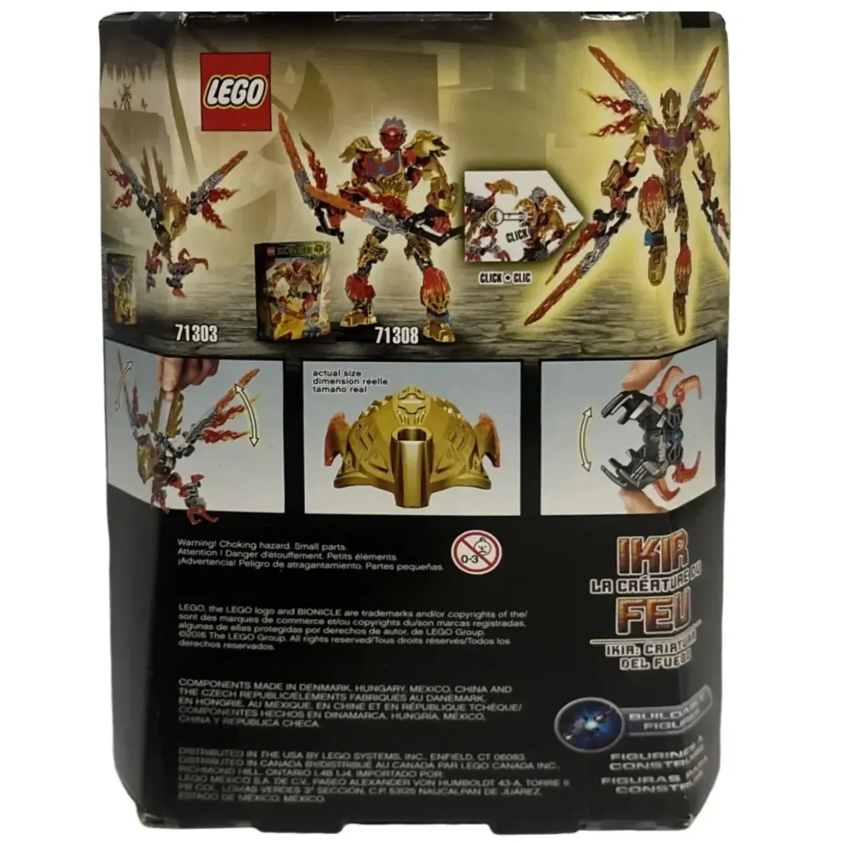 LEGO [Bionicle] - Ikir - Creature of Fire Building Set - Elemental Creatures Series (71303) - Image 3