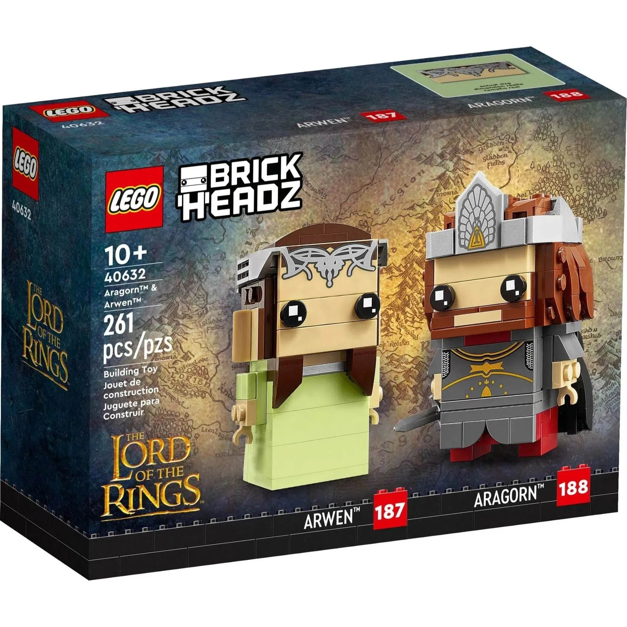 LEGO [BrickHeadz] - Aragorn & Arwen Building Set - The Lord of the Rings Series (40632)