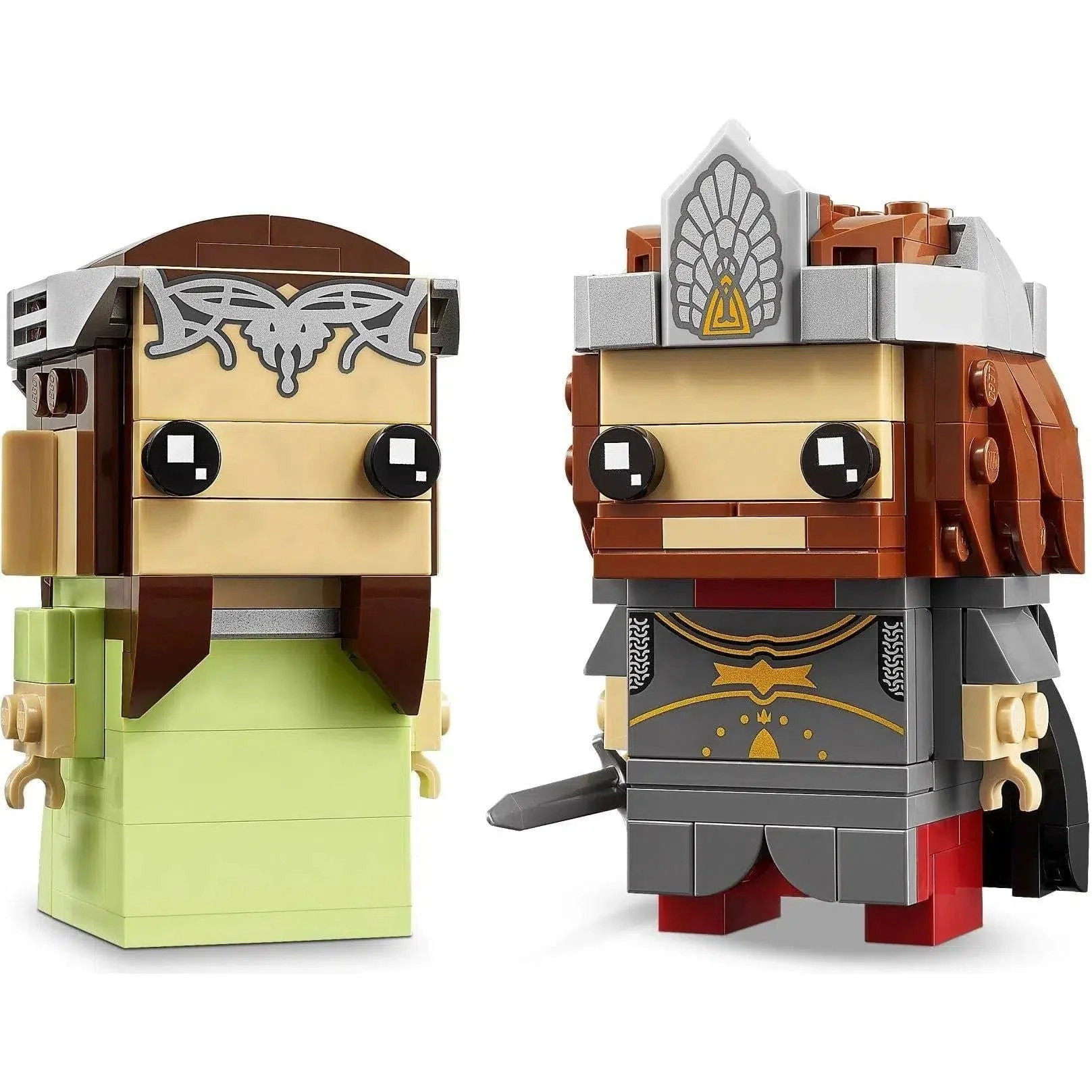 LEGO [BrickHeadz] - Aragorn & Arwen Building Set - The Lord of the Rings Series (40632) - Image 2