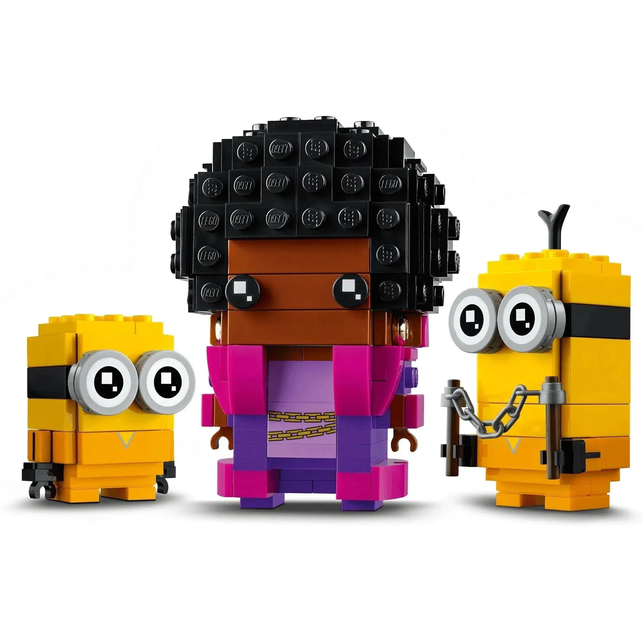 LEGO [BrickHeadz] - Belle Bottom, Kevin and Bob Building Set - Minions: The Rise of Gru Series (40421) - Image 3
