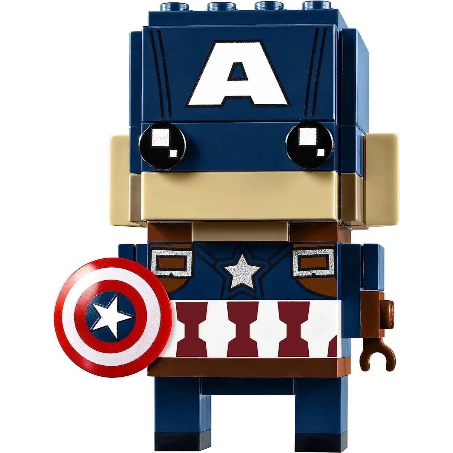 LEGO [BrickHeadz] - Captain America Building Set - Marvel Super Heroes Series (41589) - Image 3