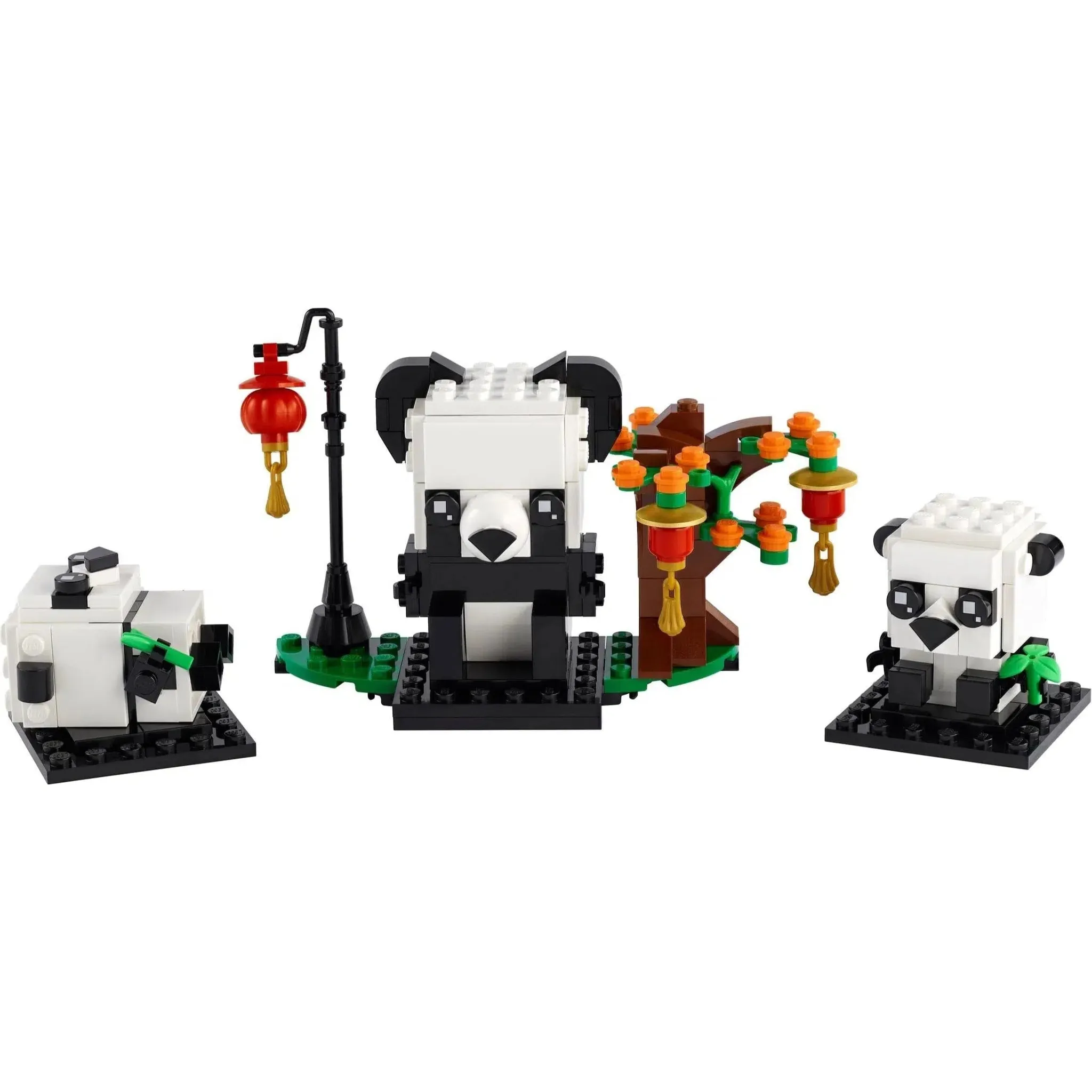 LEGO [BrickHeadz] - Chinese New Year Pandas Building Set - Seasonal Series (40466) - Image 2