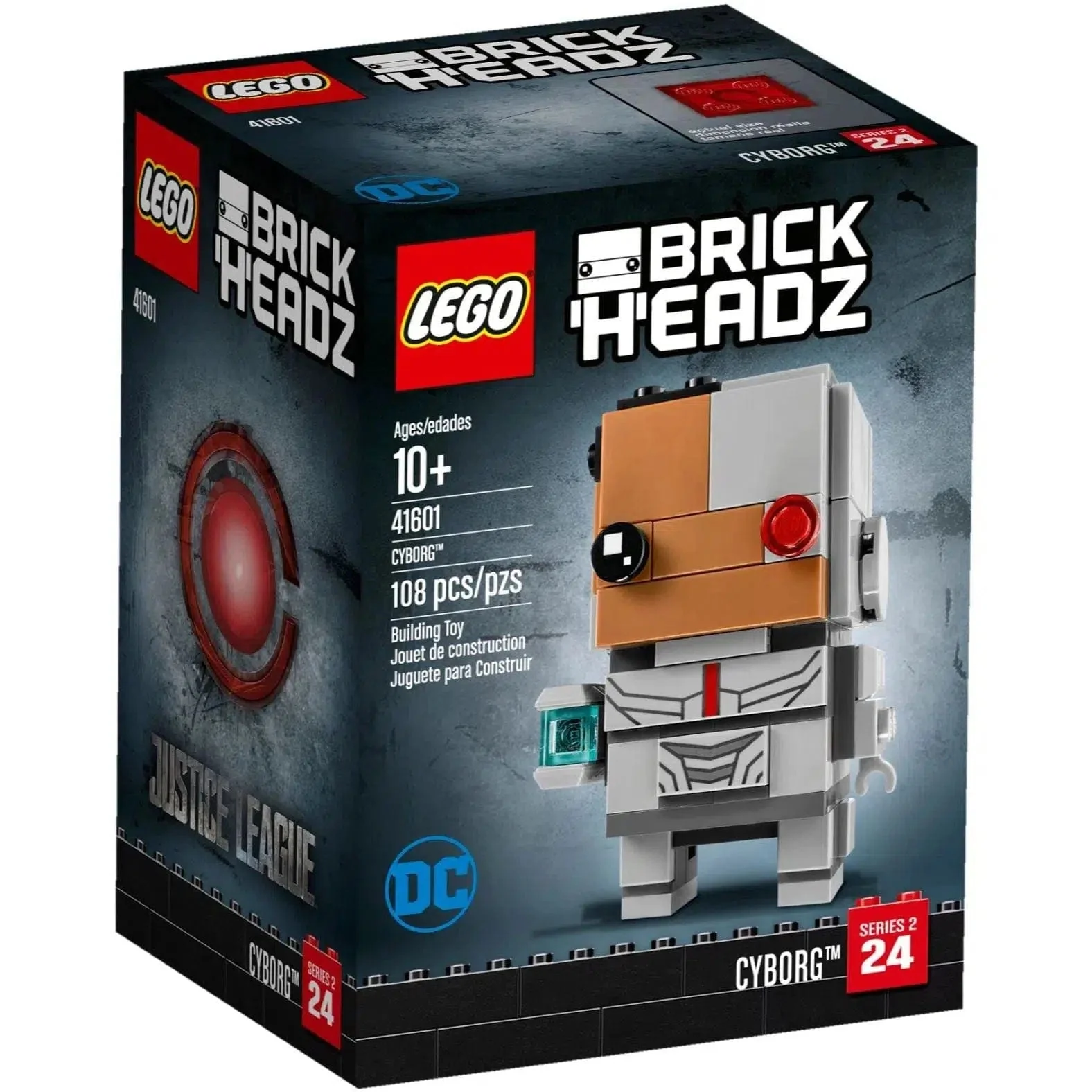 LEGO [BrickHeadz] - Cyborg Building Set - DC Comics Super Heroes Series (41601)