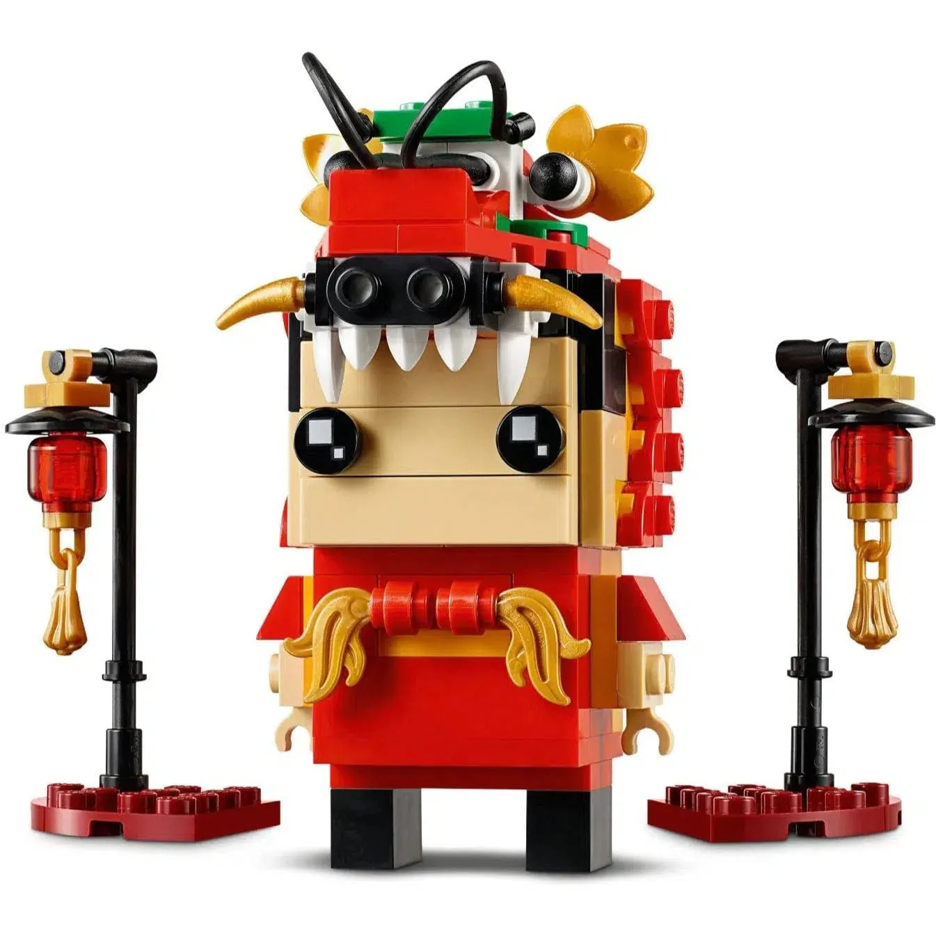LEGO [BrickHeadz] - Dragon Dance Guy Building Set - Seasonal Series (40354) - Image 2
