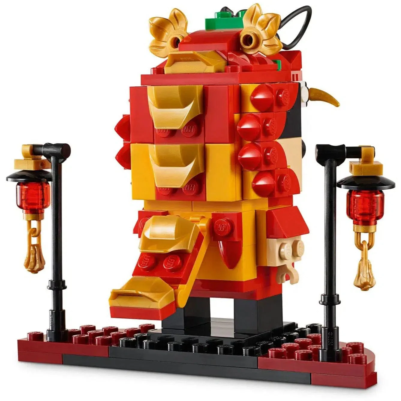 LEGO [BrickHeadz] - Dragon Dance Guy Building Set - Seasonal Series (40354) - Image 3