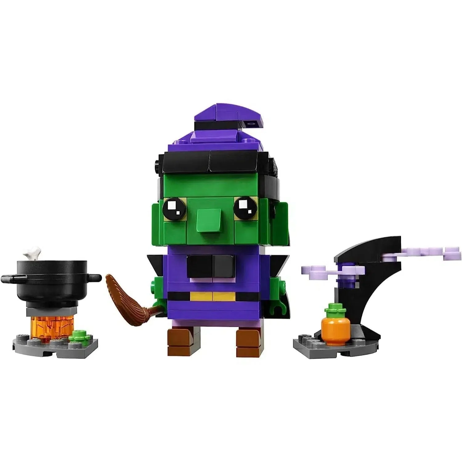 LEGO [BrickHeadz] - Halloween Witch Building Set - Seasonal Series (40272) - Image 3