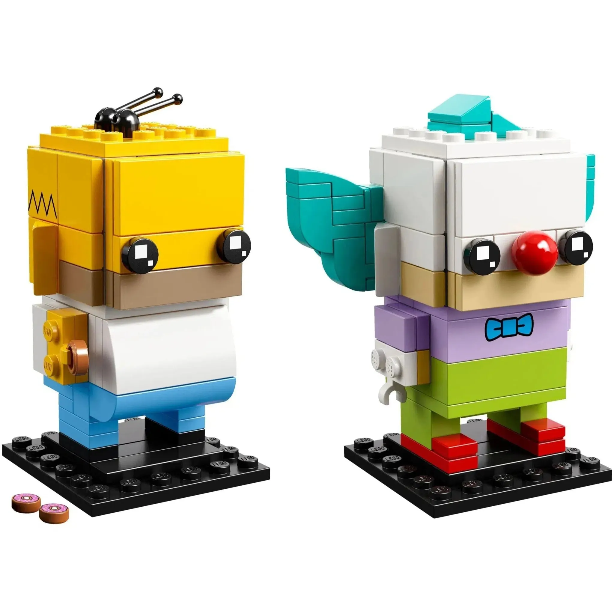 LEGO [BrickHeadz] - Homer Simpson & Krusty the Clown Building Set - The Simpsons Series (41632) - Image 2