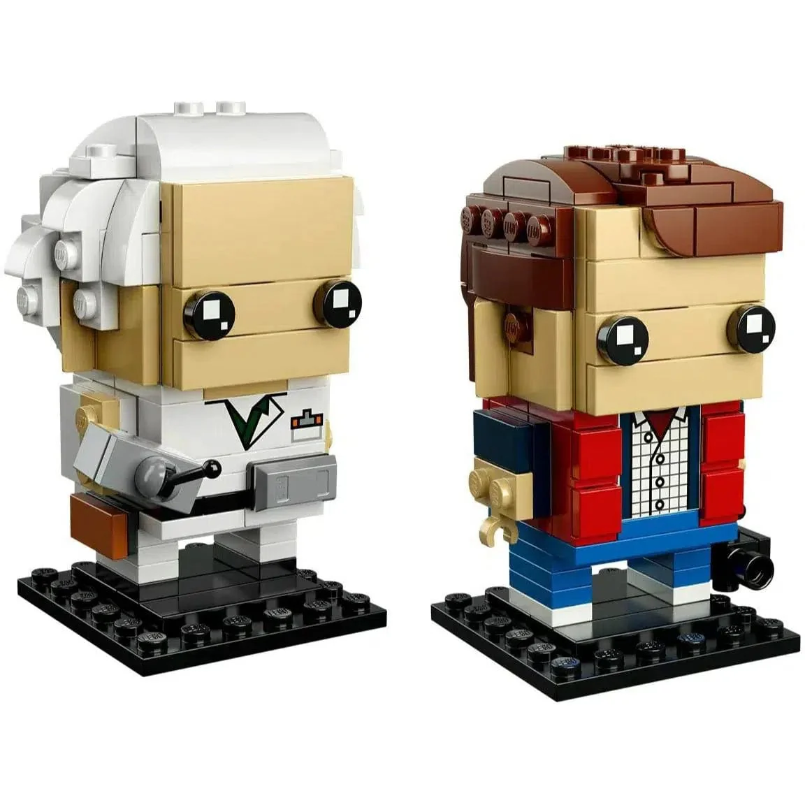 LEGO [BrickHeadz] - Marty McFly & Doc Brown Building Set - Back to the Future Series (41611) - Image 2