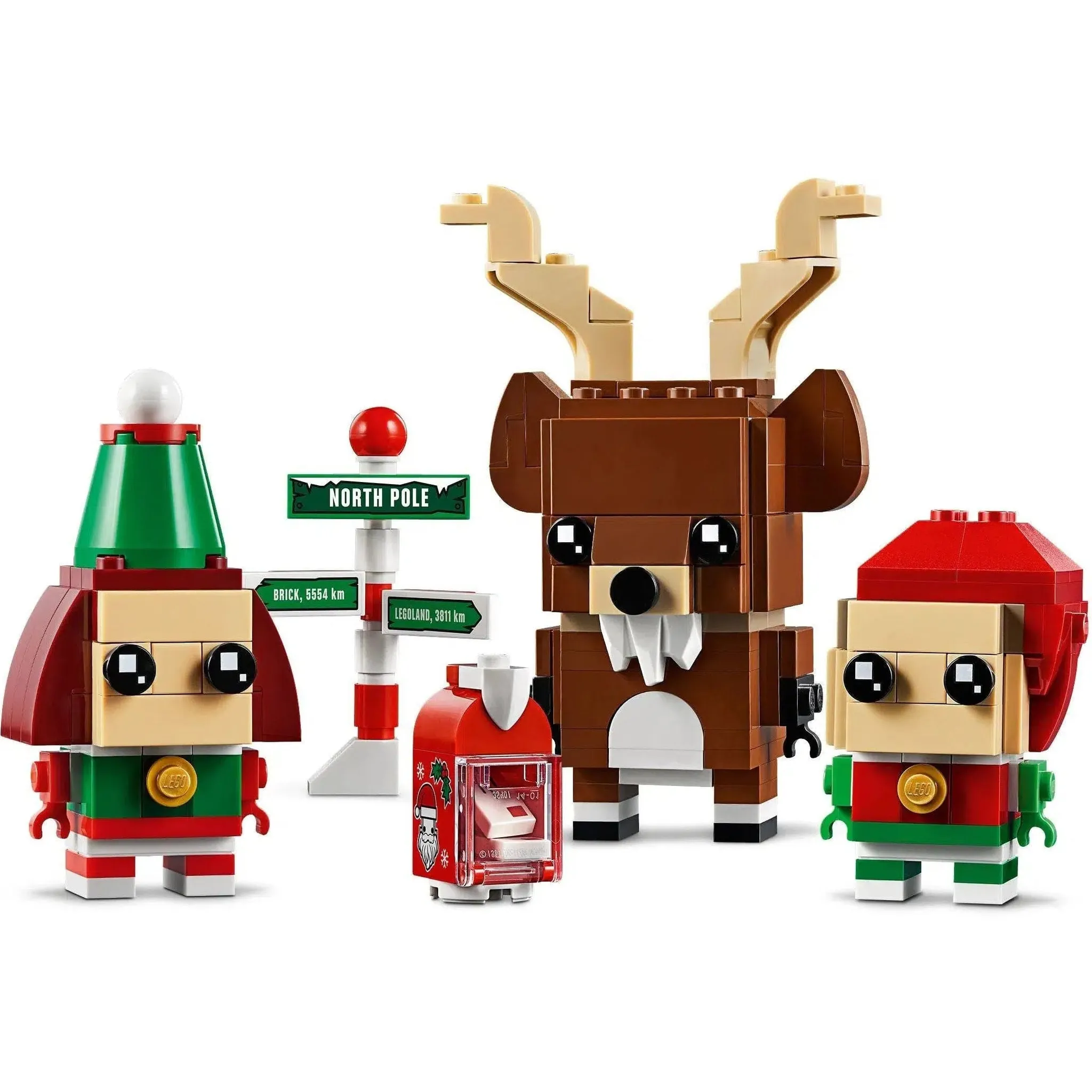 LEGO [BrickHeadz] - Reindeer, Elf and Elfie Building Set - Seasonal Series (40353) - Image 2