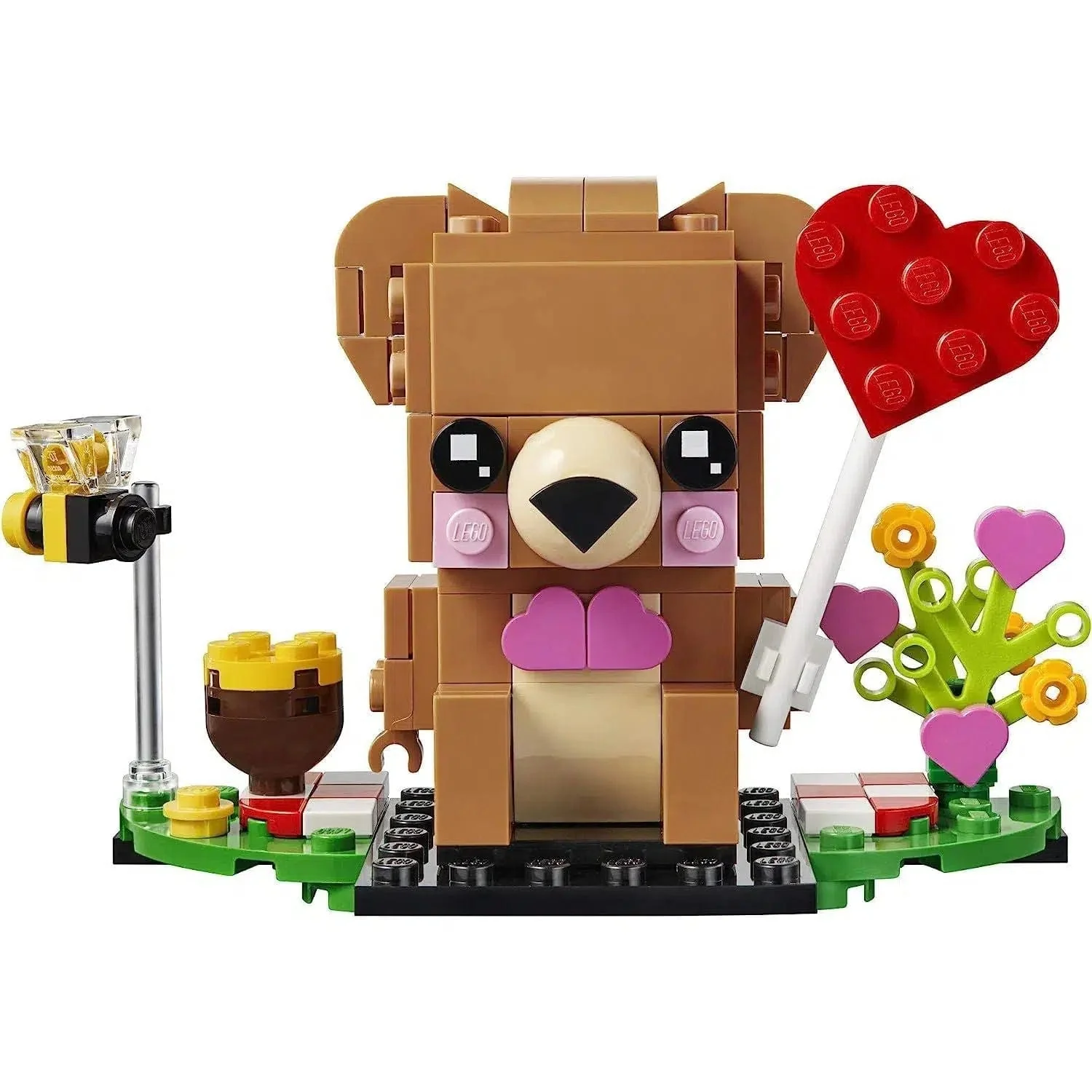 LEGO [BrickHeadz] - Valentine's Bear Building Set - Seasonal Series (40379) - Image 2