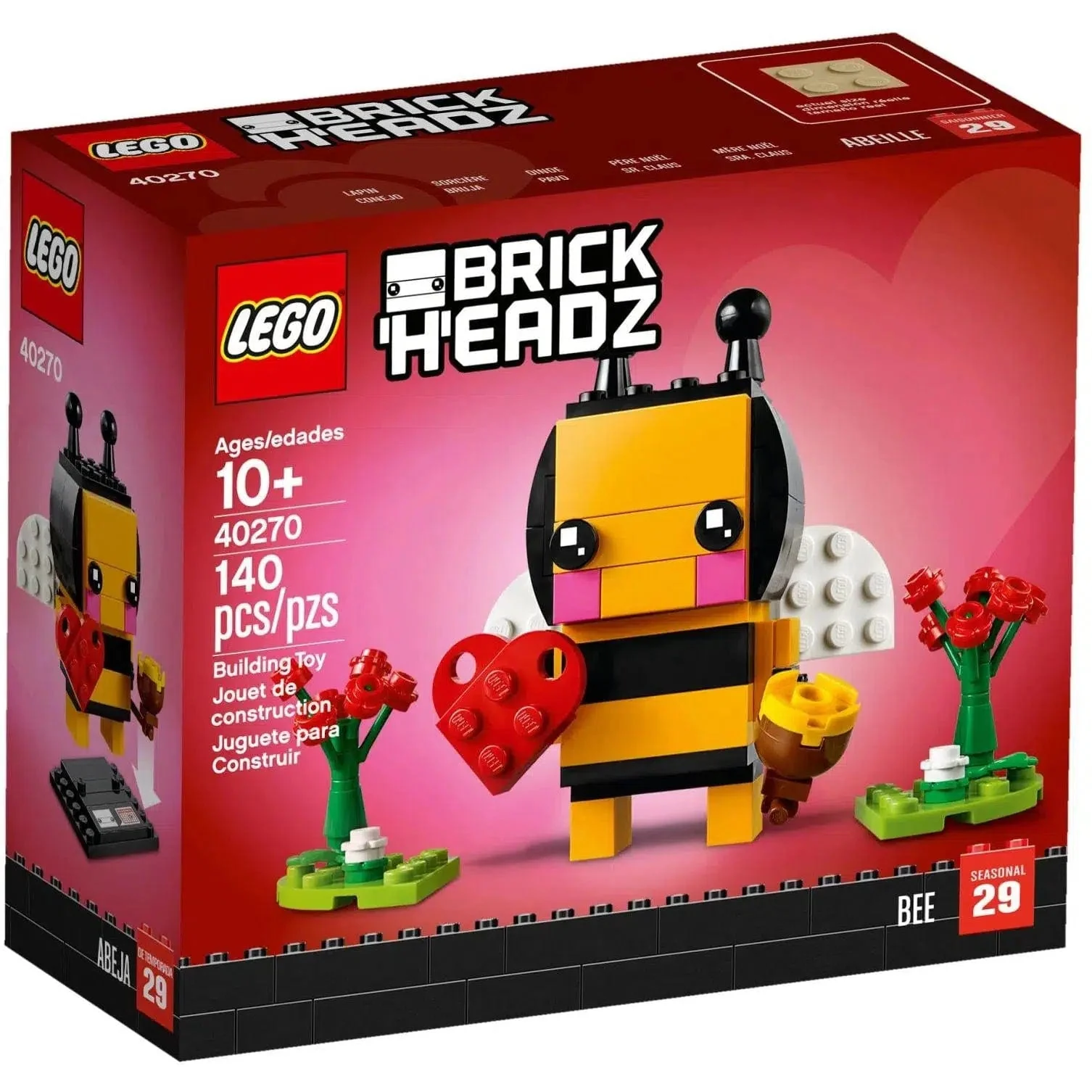 LEGO [BrickHeadz] - Valentine's Bee Building Set - Seasonal Series (40270)