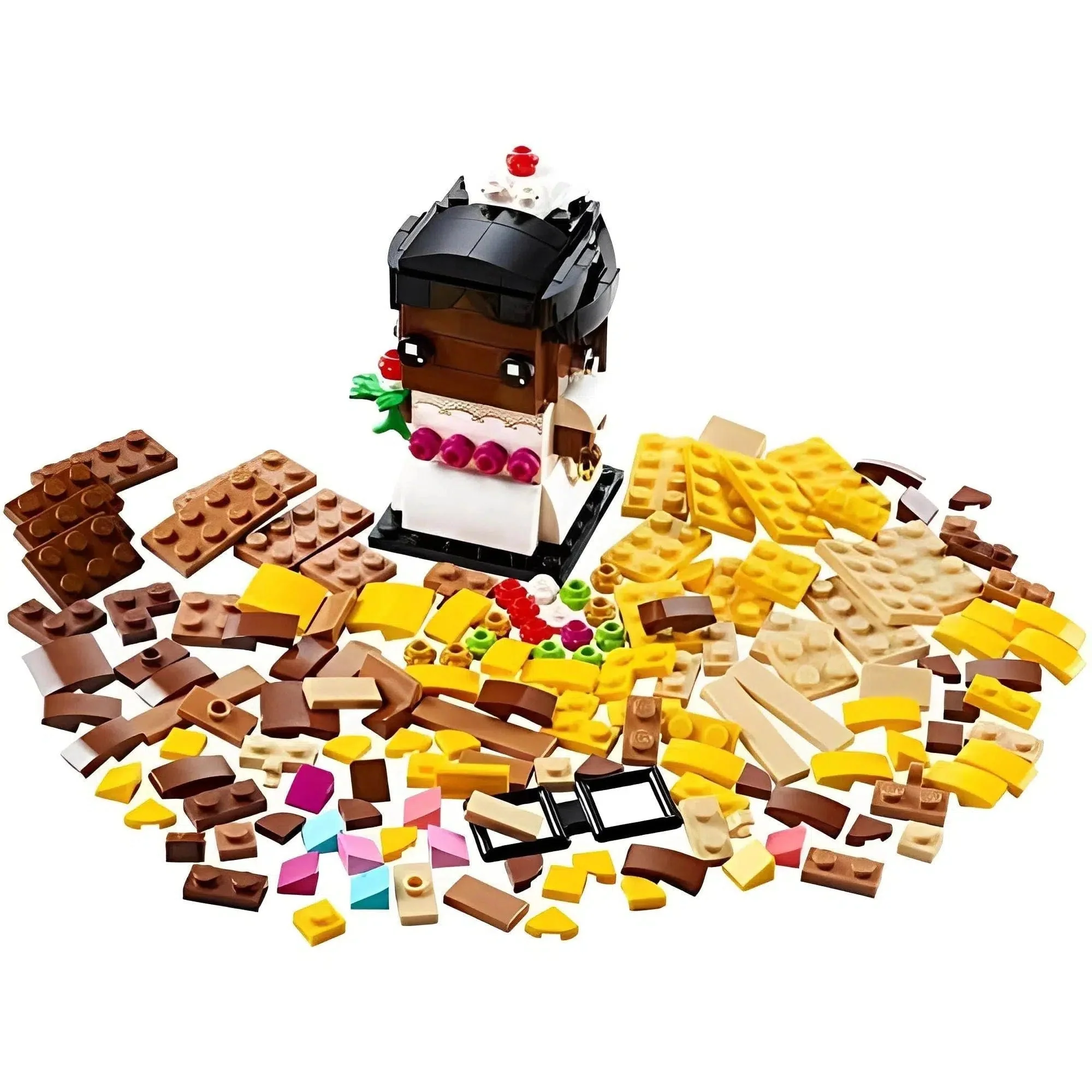 LEGO [BrickHeadz] - Wedding Bride Building Set - Wedding Series (40383) - Image 2