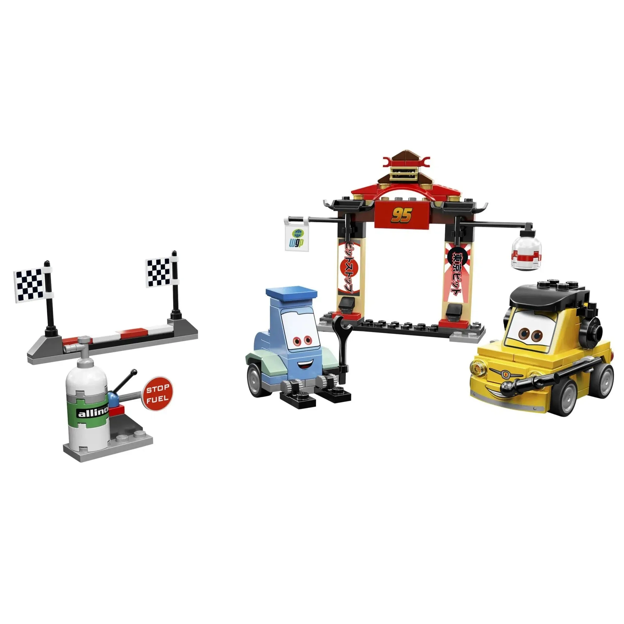 LEGO [Cars] - Tokyo Pit Stop Building Set - Cars 2 Series (8206) - Image 2