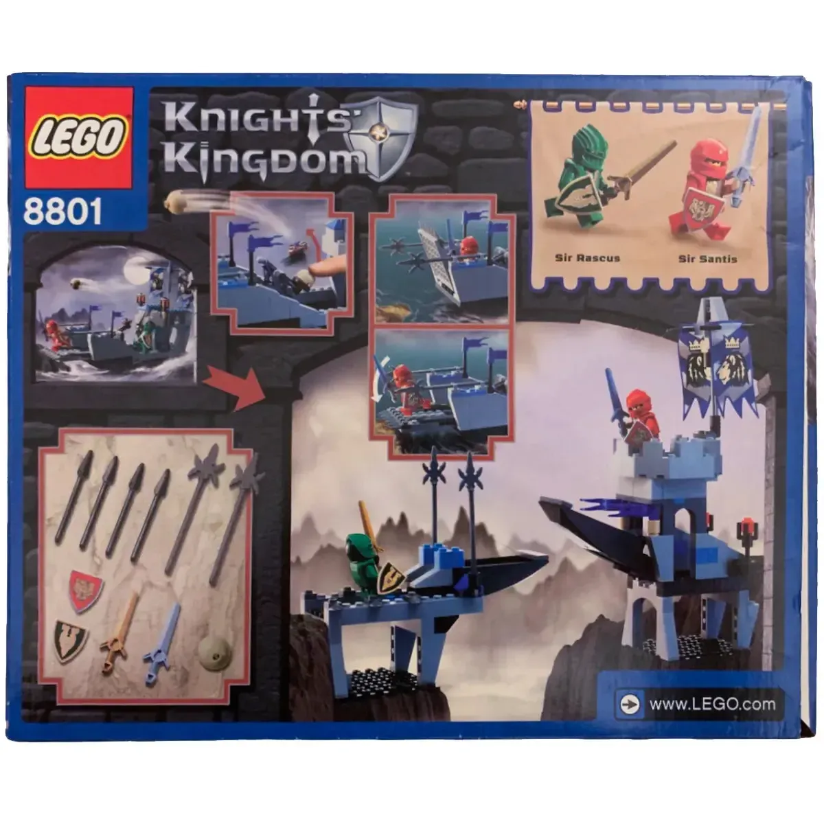 LEGO [Castle] - Knights' Attack Barge Building Set - Knights' Kingdom II Series (8801) - Image 3