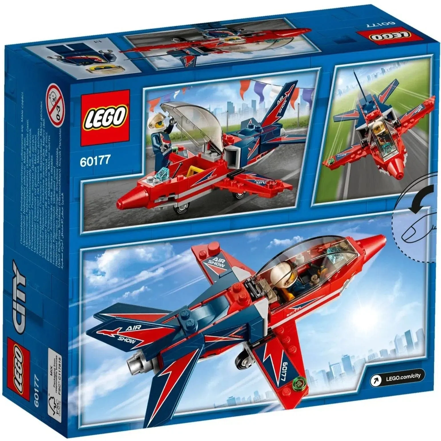 LEGO [City] - Airshow Jet Building Set - Air Show Series (60177) - Image 6