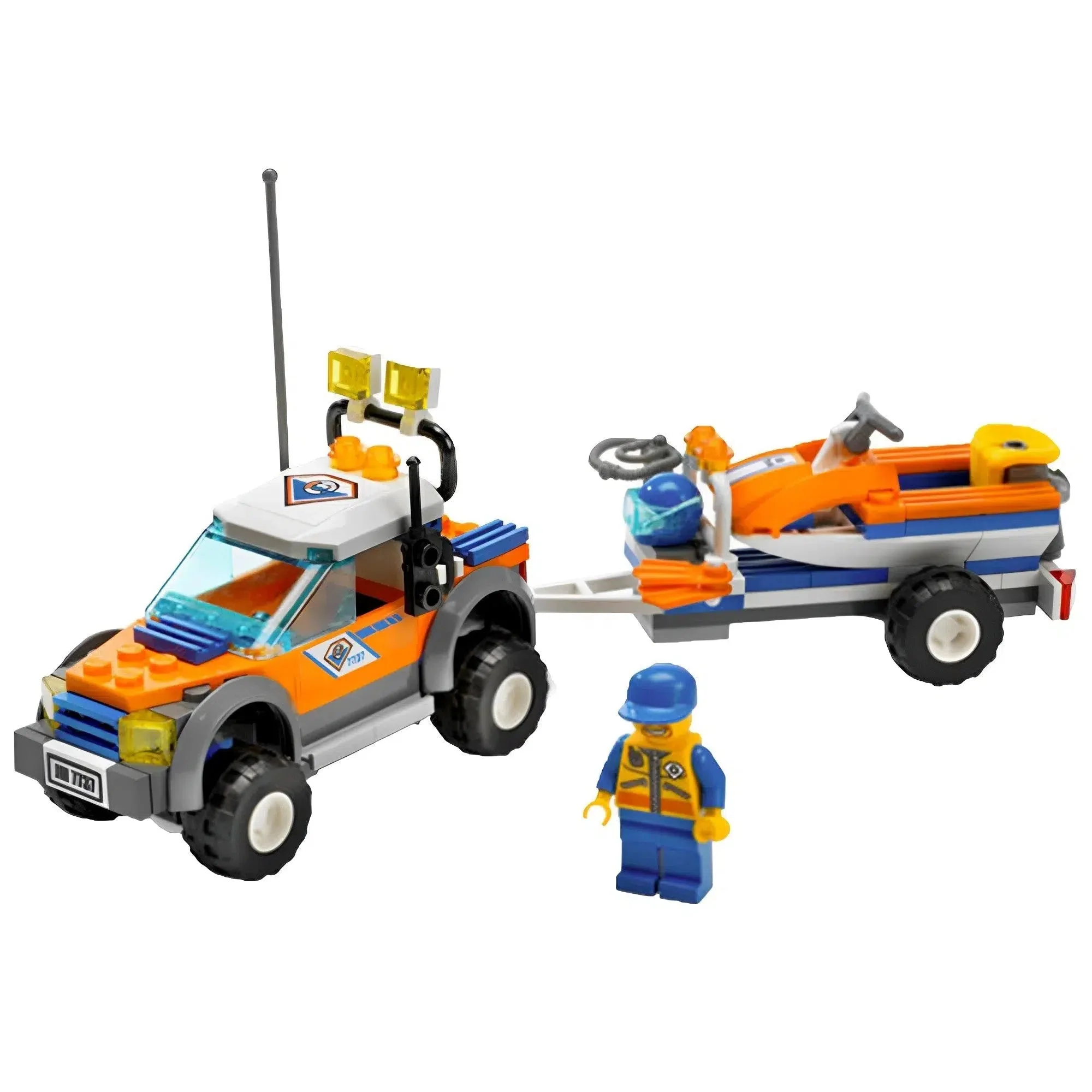 LEGO [City] - Coast Guard 4WD & Jet Scooter Building Set - Coast Guard Series (7737) - Image 2