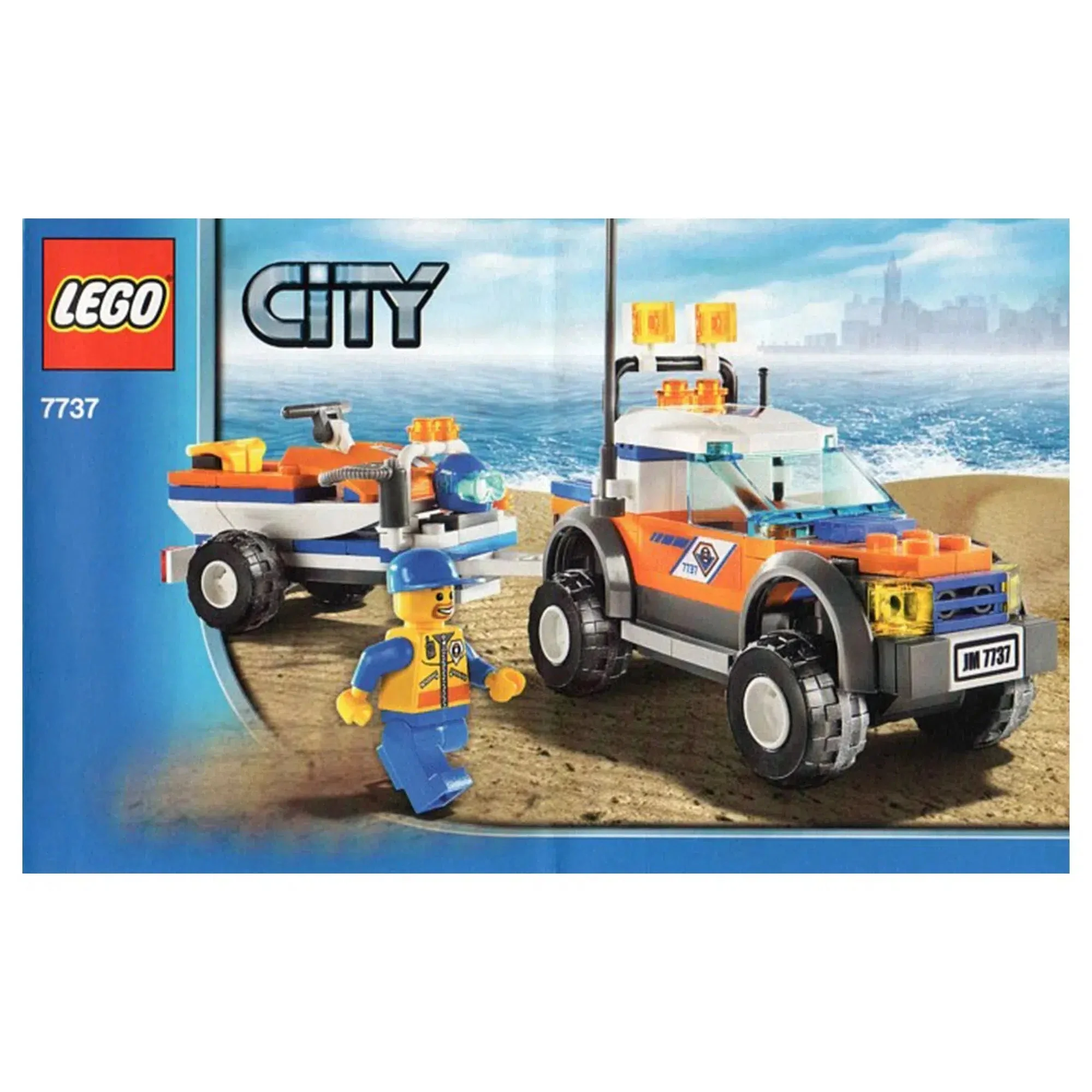 LEGO [City] - Coast Guard 4WD & Jet Scooter Building Set - Coast Guard Series (7737) - Image 6