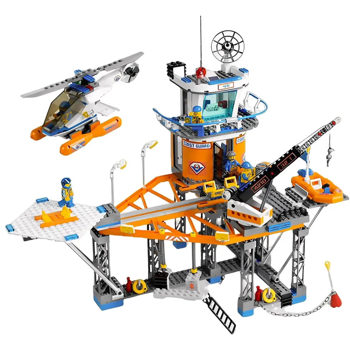 LEGO [City] - Coast Guard Platform Building Set - Coast Guard Series (4210) - Image 2