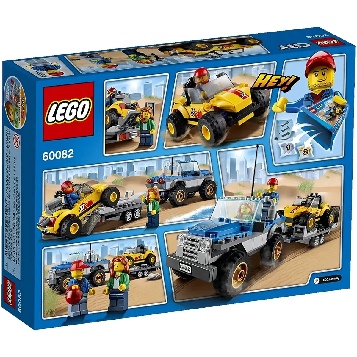 LEGO [City] - Dune Buggy Trailer Building Set - Beach Series (60082) - Image 3