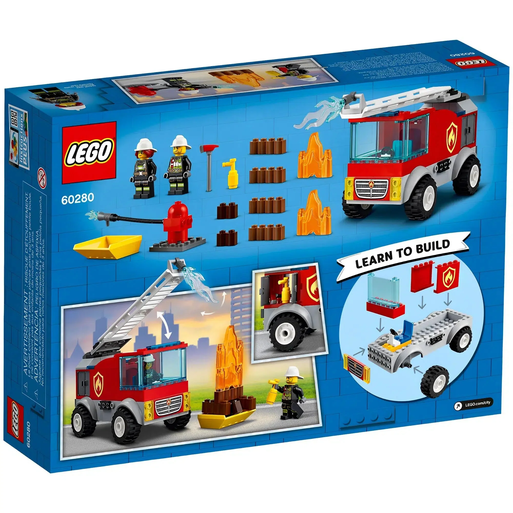 LEGO [City] - Fire Ladder Truck Building Set - Fire Series (60280) - Image 9