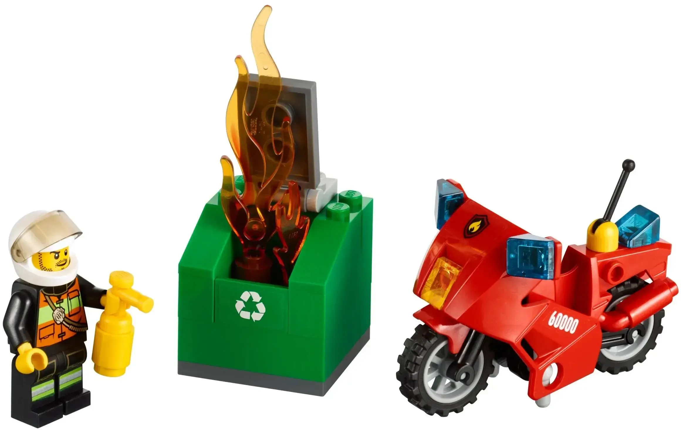 LEGO [City] - Fire Motorcycle Building Set - Fire Series (60000) - Image 2