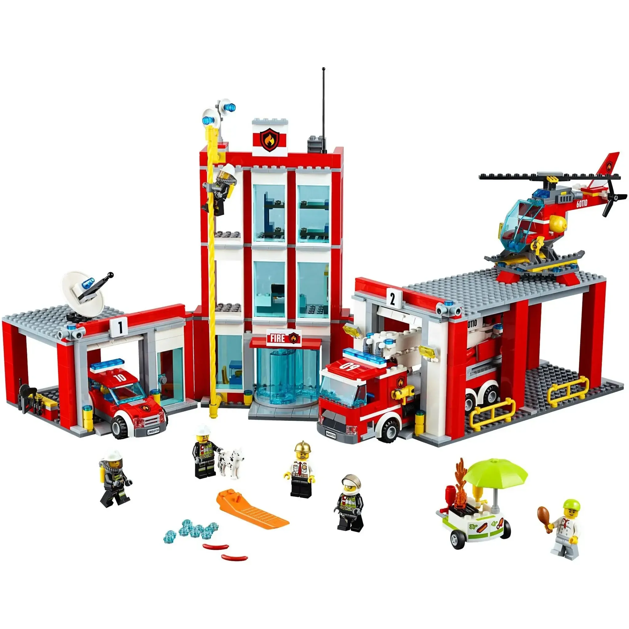 LEGO [City] - Fire Station Building Set - Fire Series (60110) - Image 2