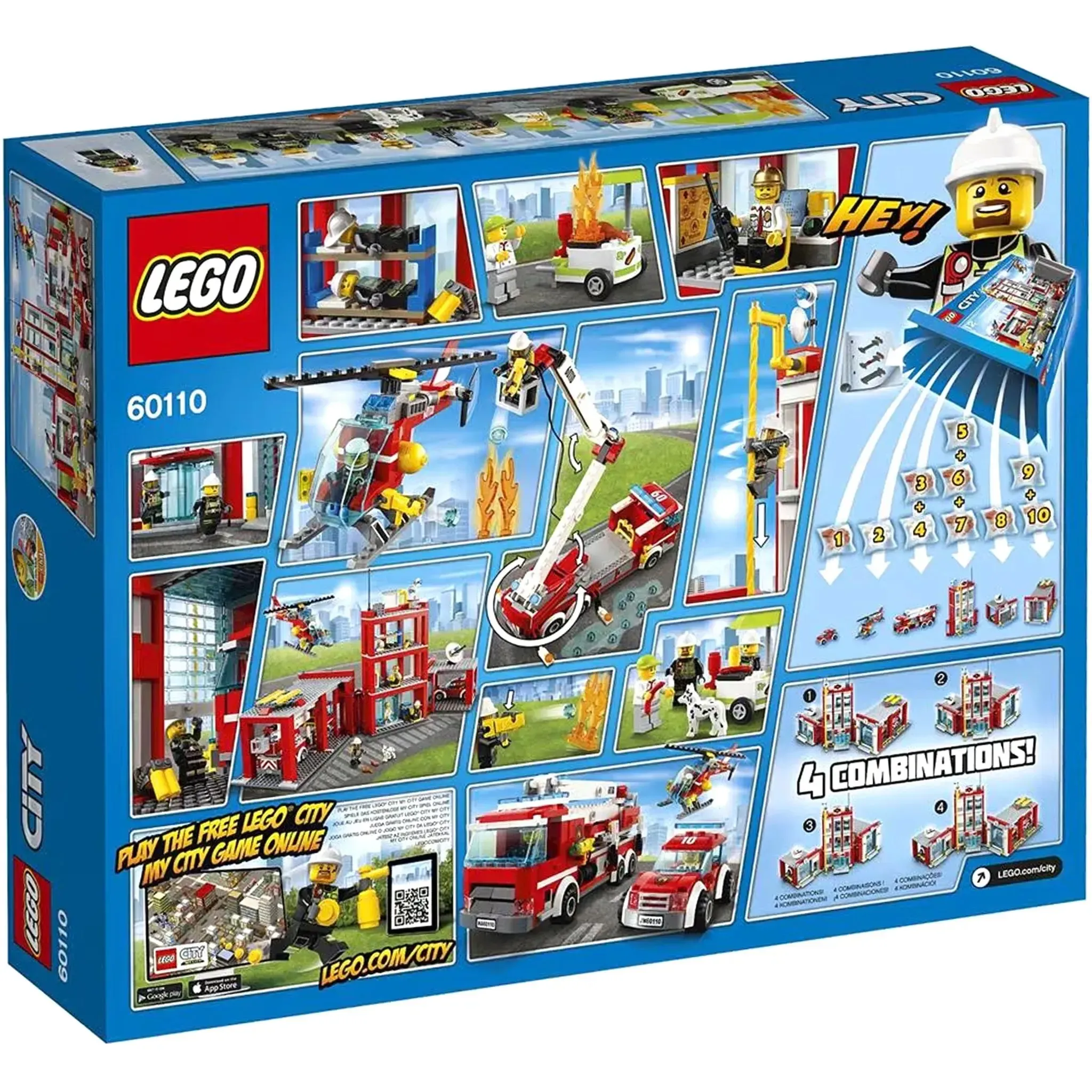 LEGO [City] - Fire Station Building Set - Fire Series (60110) - Image 3