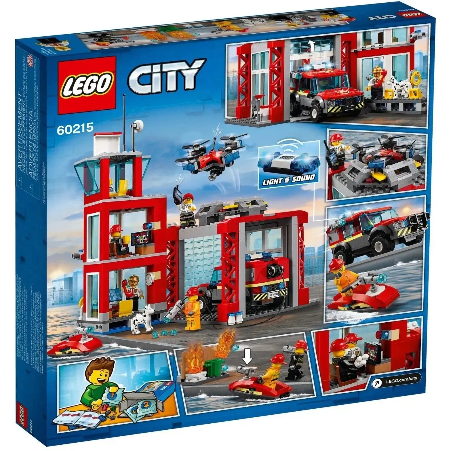 LEGO [City] - Fire Station Building Set - Fire Series (60215) - Image 3