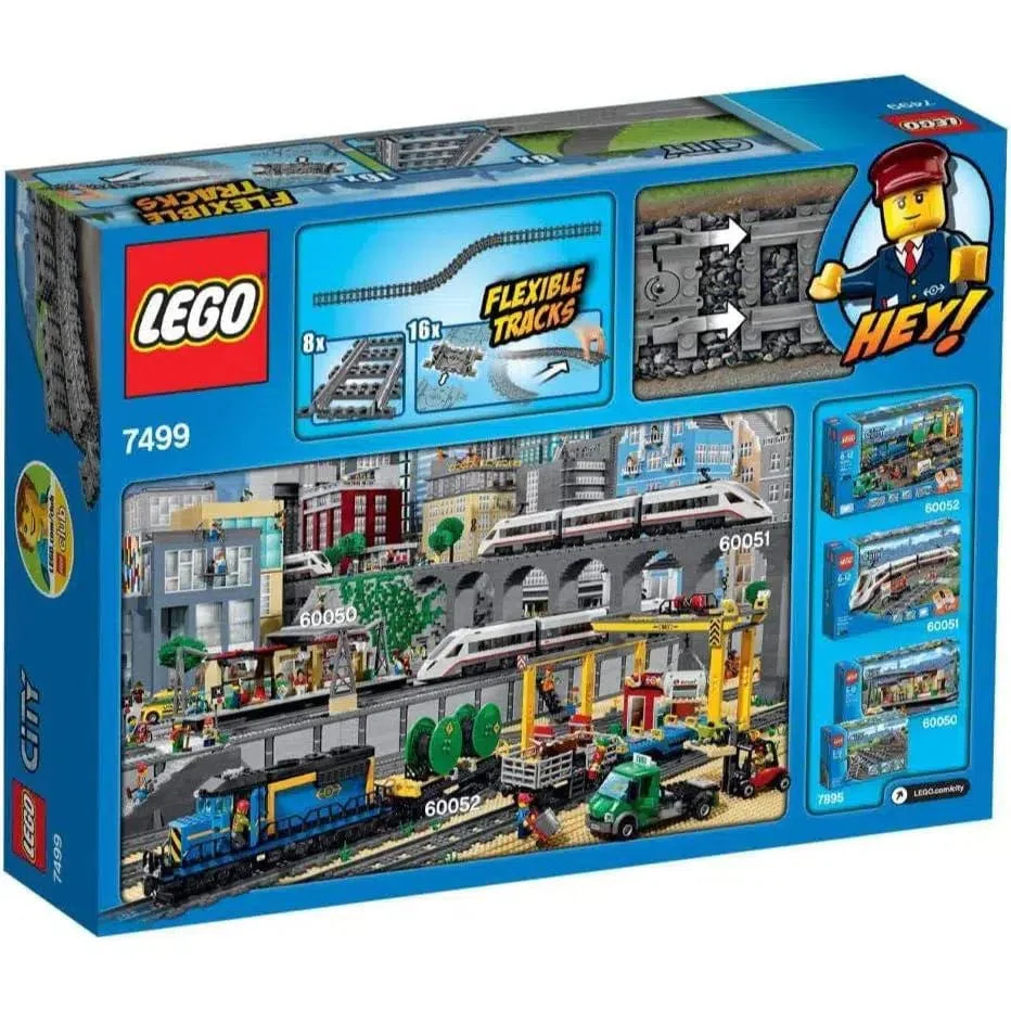 LEGO [City] - Flexible and Straight Tracks Building Set - Trains Series (7499) - Image 4