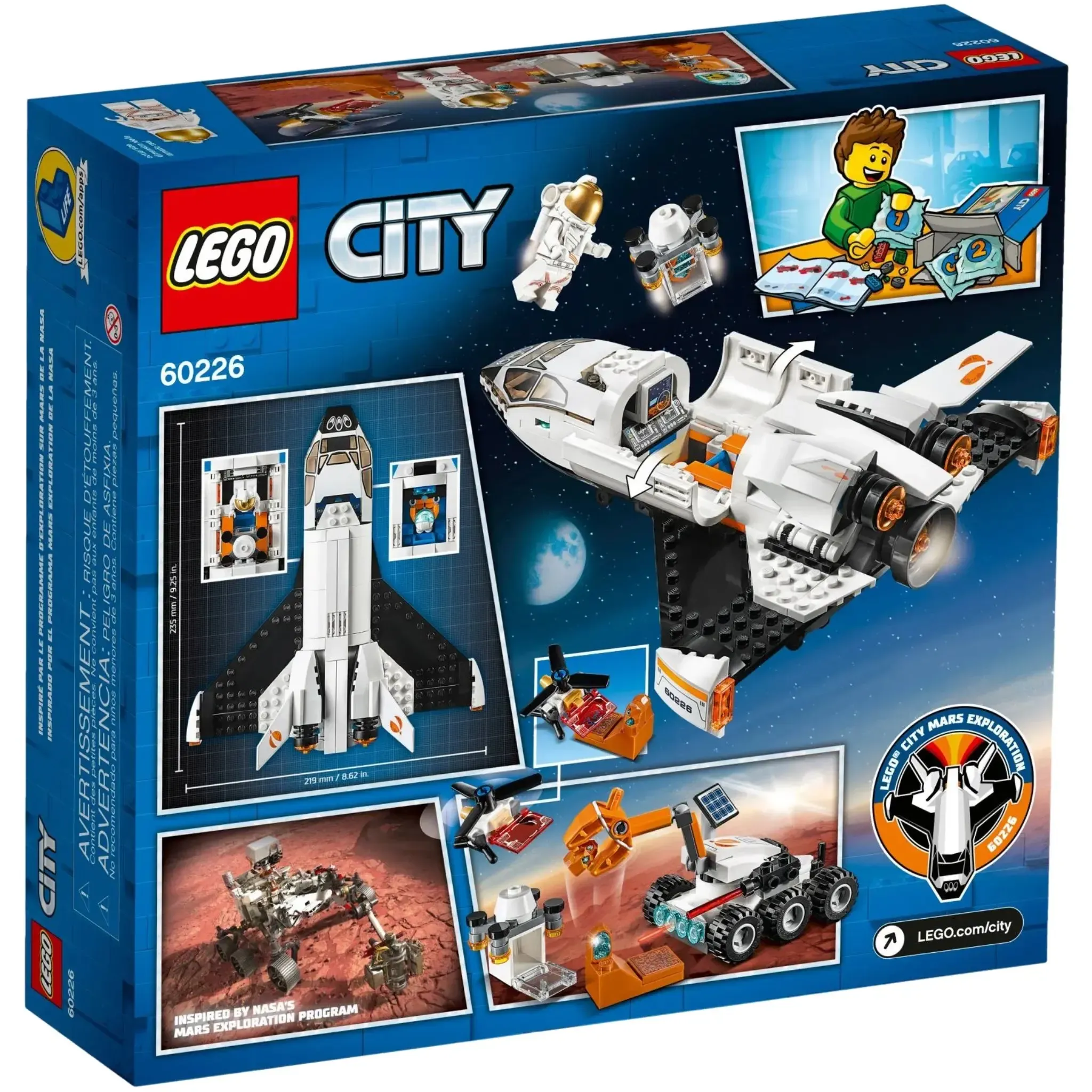 LEGO [City] - Mars Research Shuttle Building Set - Mars Exploration Series (60226) - Image 3