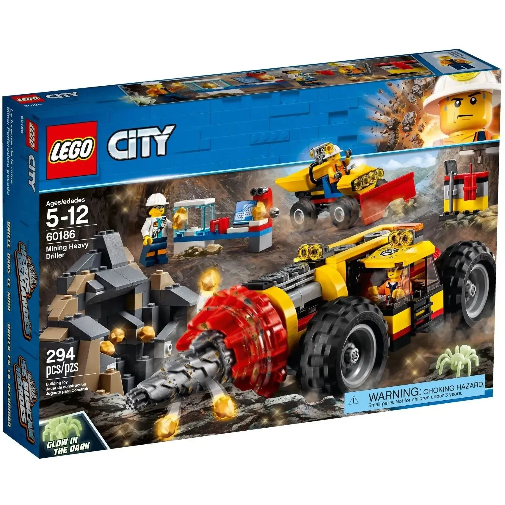 LEGO [City] - Mining Heavy Driller Building Set - Mining Series (60186)